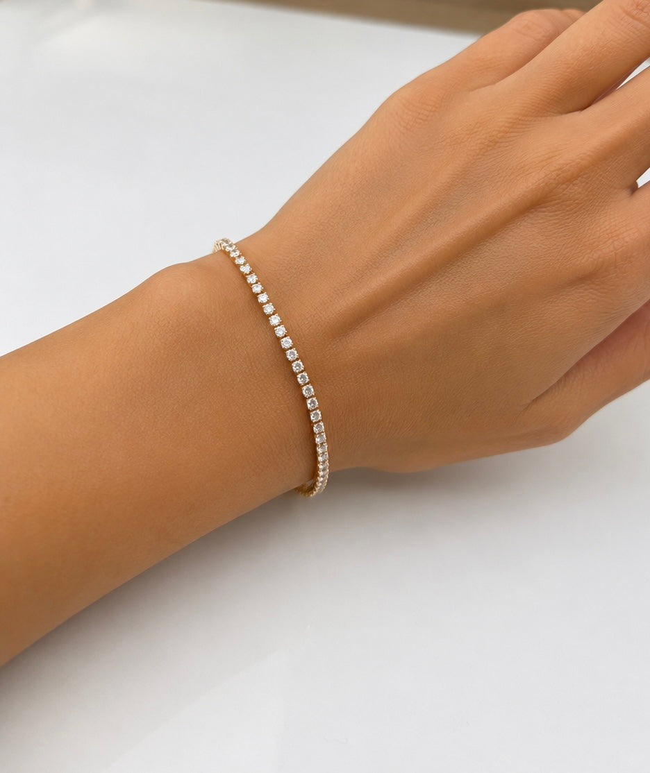 Classic Diamond Bracelet | Elegant Gold Bracelet