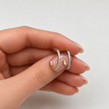 Pavé Hoop Earrings