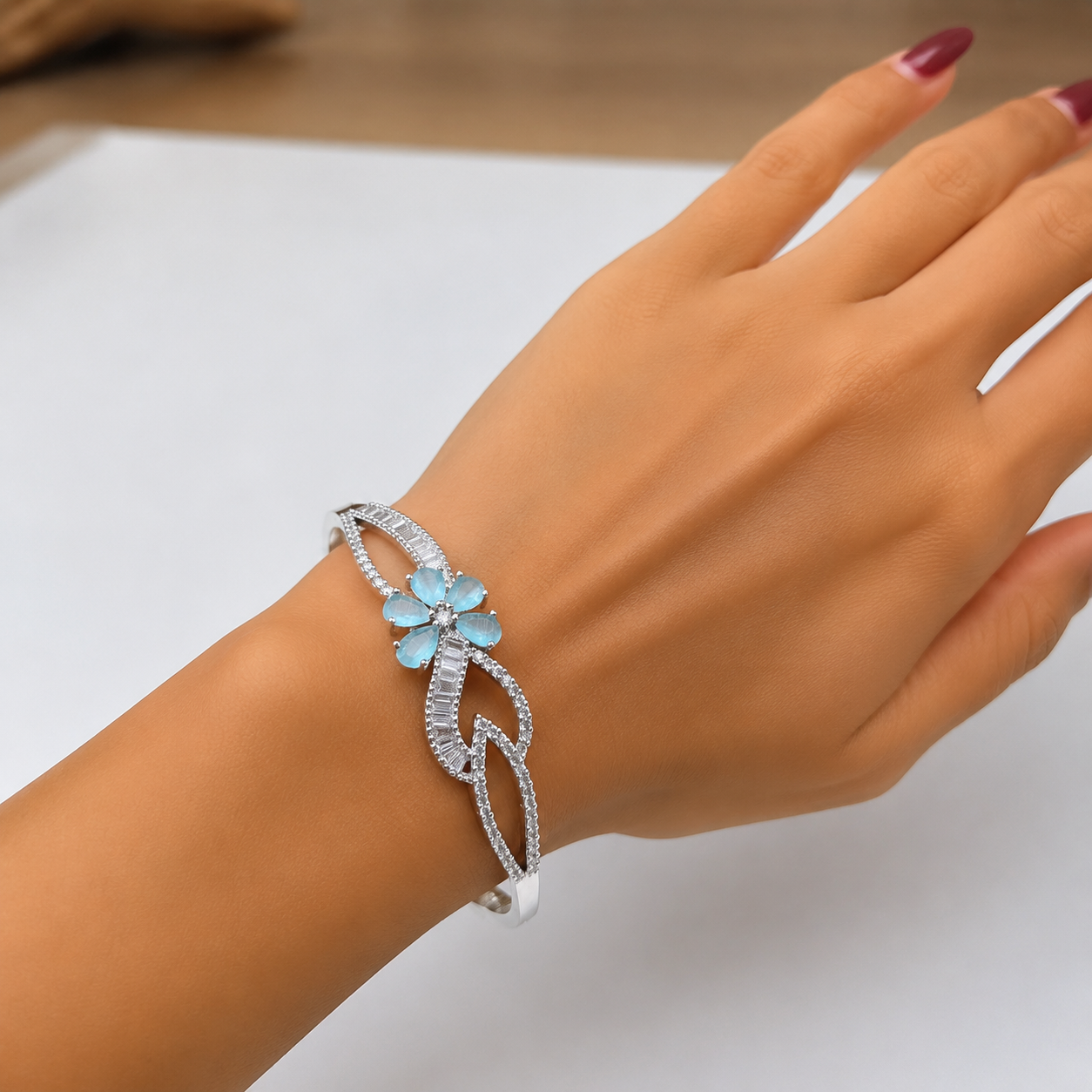 Blossom Crystal Bangle