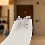 Crystal Blossom Branch Earrings