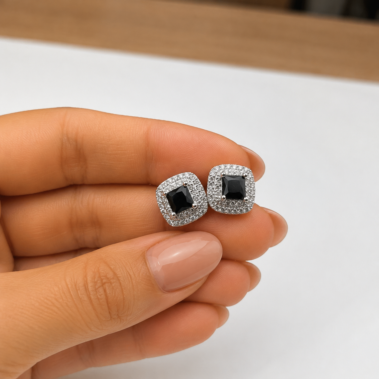 Midnight Elegance Stud Earrings