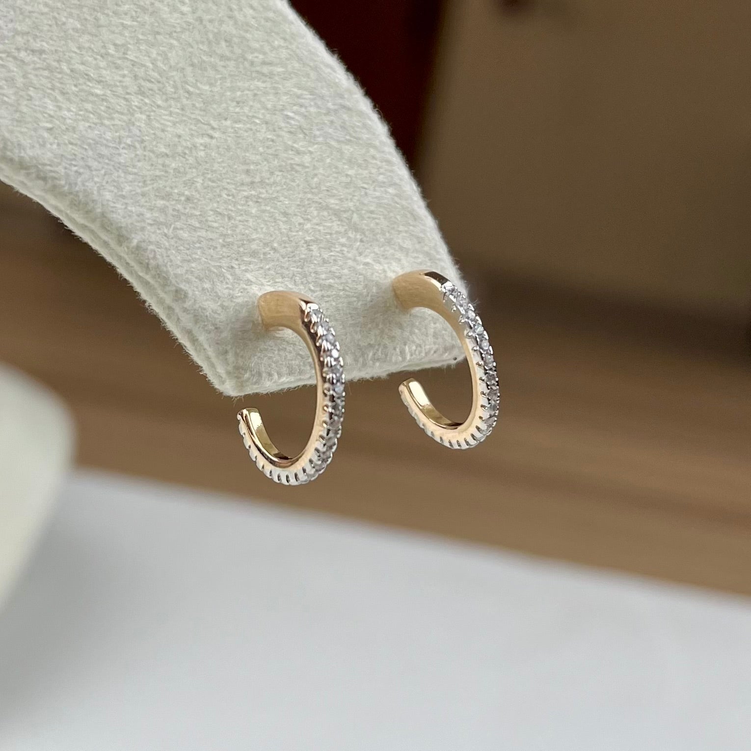 Pavé Hoop Earrings